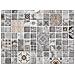 Tappeto Passatoia Antiscivolo Con Stampa Digitale Dis. Piastrelle Colore Grigio 50x140 Grigio - Foto miniatura 3