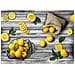 Tappeto Passatoia Cucina Antiscivolo Sottolavello Digitale Fantasie Varie 50x180 Limoni - Foto miniatura 3