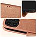 Custodia Per Iphone 15 Pro Max Copertina Portacarte Funzione Supporto Rosa - Foto miniatura 3