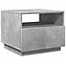 Tavolino Da Soggiorno Con Luci Led Grigio Cemento 50x49x40 Cm - Foto miniatura 3