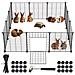 Recinto Animali Di Piccola Taglia Con Porta Apribile Per Criceti Conigli 12 Pz - Foto miniatura 1