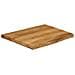 Piano Per Tavolo 80x80x2,5cm Bordi Vivi In Legno Massello Mango - Foto miniatura 2