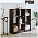 Libreria Nera 102x32x108 Cm In Legno Multistrato - Foto miniatura 3
