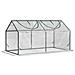 Mini Serra Da Giardino Con 2 Finestre Avvolgibili E Copertura Pvc Anti-uv, 120x60x60cm, Trasparente - Foto miniatura 1