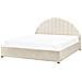 Letto Matrimoniale Contenitore Bouclé Bianco Sporco 160 X 200 Cm Chadenet - Foto miniatura 3