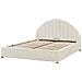 Letto Matrimoniale Contenitore Bouclé Bianco Sporco 160 X 200 Cm Chadenet - Foto miniatura 4