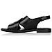 Black Casual Open Sandals Sandali Pelle Scarpe Donna Nero Eu 37, D3650-01 - Foto miniatura 3