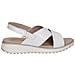 White Naplak Casual Open Sandals Sandali Pelle Scarpe Donna Bianco Eu 39, 9-28703-42-122 - Foto miniatura 2