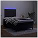Letto a Molle con Materasso e LED Nero 120x190 cm in Velluto - Foto miniatura 4
