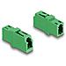Accoppiatore in fibra ottica LC Simplex femmina a LC Simplex femmina APC verde - Foto miniatura 2