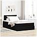 Pouf Letto Con Materasso Nero 120x200 Cm In Tessuto - Foto miniatura 3