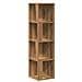 Scaffale Angolare Rovere Artigianale 33x33x132 Cm In Truciolato - Foto miniatura 2