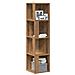 Scaffale Angolare Rovere Artigianale 33x33x132 Cm In Truciolato - Foto miniatura 1