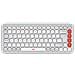 Tastiera Wireless 920-013072  (Layout QWERTY) Colore Arancione. Bianco - Foto miniatura 1