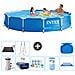 Piscina Fuori Terra - In Giro - 366x76 Cm - Blu - Include Accessori Coordinati A1766 - Foto miniatura 1