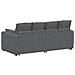 Divano Modulare con Cuscini Grigio Scuro - Foto miniatura 6