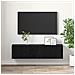 Set di Mobili TV Rovere Nero Legno ingegnerizzato Piccolo - Foto miniatura 4