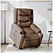 Poltrona Alzapersona Reclinabile Marrone in Tessuto - Foto miniatura 3