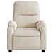 Poltrona Massaggiante Reclinabile Beige in Tessuto Microfibra - Foto miniatura 7