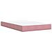 Giroletto a Molle con Materasso Rosa 120x190 cm in Velluto - Foto miniatura 6