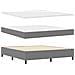 Letto a Rete con Materasso Grigio Chiaro Super King Tessuto in Corduroy - Foto miniatura 6