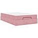 Struttura del letto con materasso Rosa 140 x 190 cm Velluto - Foto miniatura 9
