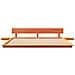 Struttura del letto Marrone 200 x 200 cm legno - Foto miniatura 5