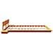 Struttura del letto Marrone 200 x 200 cm legno - Foto miniatura 6