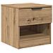 Armadietto per letto 2 pcs rovere artigianale 40 x 39 x 40 cm - Foto miniatura 6