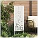 Pannello Decorativo da Giardino Bianco 50 x 140 cm - Foto miniatura 3