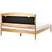 Letto Legno Di Pino Clairac 160 X 200 Cm Marrone Chiaro - Foto miniatura 4