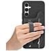 Custodia Nera In Pelle Pu Con Porta Carte E Cinturino Elastico Compatibile Con Samsung S24 Ultra - Foto miniatura 1