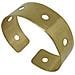 Bracciale Largo In Ottone, Placcato Oro, Design Camino - Foto miniatura 3