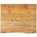 Piano Tavolo Bordi Vivi 110x80x2,5cm in Legno Massello di Mango - Foto miniatura 1
