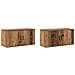 Set Mobile TV da Parete 2 pcs Legno vecchio 80 x 34,5 x 40 cm - Foto miniatura 1