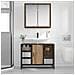 Set di mobili per il bagno con porta 2 pcs Rovere artigianale - Foto miniatura 4
