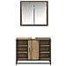 Set di mobili per il bagno con porta 2 pcs Rovere artigianale - Foto miniatura 7