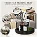 Vassoio Grande Rotondo Ondulato In Silicone - 30,5 Cm, Organizer Decorativo E Funzionale Black - Foto miniatura 4