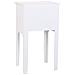 Comodino In Legno Con 2 Cassetti Bianchi 38x28x69. - Foto miniatura 5