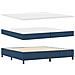 Letto a molle con materasso Blu 200 x 200 cm Tessuto - Foto miniatura 6