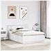 Struttura del letto Bianco 150 x 200 cm Legno multistrato - Foto miniatura 3