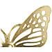 Set 4 Farfalle Decorative Da Muro In Ferro Traforato Oro - Foto miniatura 2