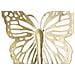 Set 4 Farfalle Decorative Da Muro In Ferro Traforato Oro - Foto miniatura 3