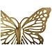 Set 4 Farfalle Decorative Da Muro In Ferro Traforato Oro - Foto miniatura 5