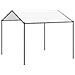 Gazebo Bianco 4 x 4 x 2,6 m Acciaio e Poliestere - Foto miniatura 1