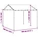 Gazebo Bianco 4 x 4 x 2,6 m Acciaio e Poliestere - Foto miniatura 9