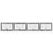 Cancello per cani con supporti 4 pcs Grigio Sonoma 100 x 60 cm - Foto miniatura 1