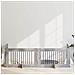 Cancello per cani con supporti 4 pcs Grigio Sonoma 100 x 60 cm - Foto miniatura 2