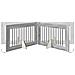 Cancello per cani con supporti 4 pcs Grigio Sonoma 100 x 60 cm - Foto miniatura 8