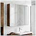Mobiletto per specchio da bagno Rovere fumé - Foto miniatura 4